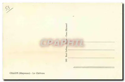 Craon (Mayenne) - O Castelo — René Guilloux - Editor (48) — Verso