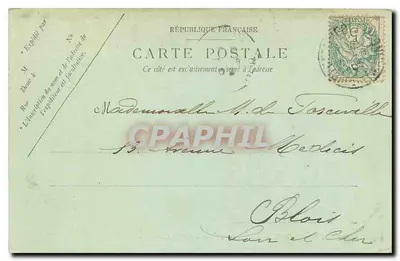 Fontainebleau — Le Palais et l'Étang aux Carpes — Affiches de Paris — Verso