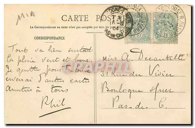 Miasto Carcassonne — Ogólny widok z południa — Wyd. Abadie, 36, Rue de la Gare, Carcassonne — Rewers
