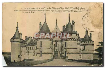 Chaumont (Loir-et-Cher) — O Castelo (Mon. hist. XVᵉ e XVIᵉ séculos) — A. Papeghin, Tours