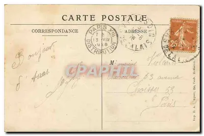 Arras (P.-de-C.) — Hotel-de-Ville e o Campanário incendiados — Charles Ledieu, Edit. Arras, N°1 — Verso