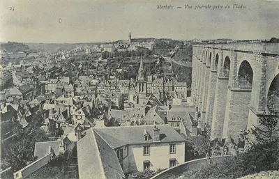 Morlaix — Vista geral tirada do Viaduto — Editor não identificado, n° de série 23