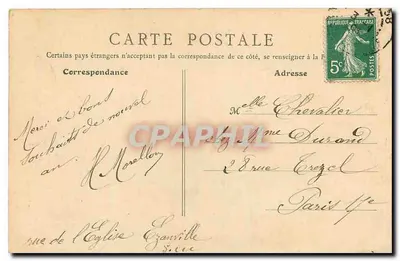 Jardin du Trocadéro — Paryż — B. F., Paryż, n° 195 — Rewers