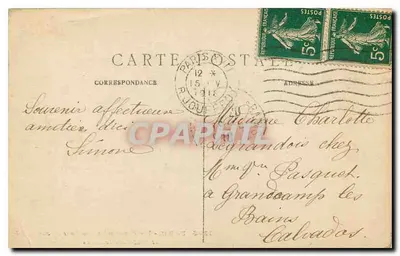 Paryż — Panoramiczny widok mostu Alexandre III i Hotelu Invalidów — C.M. n°1365 — Rewers