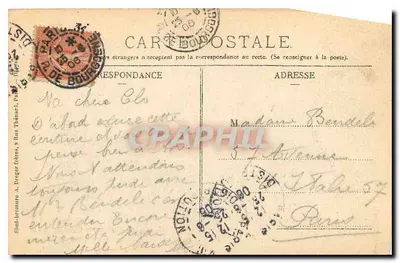Ilha do Amor — Castelo de Chantilly (Oise) — Mme V° Robineau, livr.-editora, Chantilly — Verso