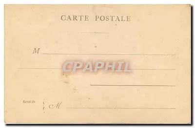 Paryż — Statua Claudea Bernarda — Wydawca nieznany, numer serii nie widoczny — Rewers