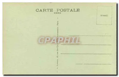 Paryż — Widok Trocadéro pod Wieżą Eiffla — A. L. — Rewers