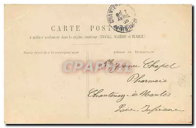 Pałac Luxembourg — Paryż — wydawca nieznany, nr 16 — Rewers