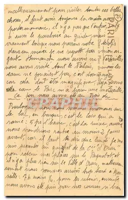 Notre-Dame w Paryżu — widok fasady — Les Éditions d'Art VON, Paryż — Rewers