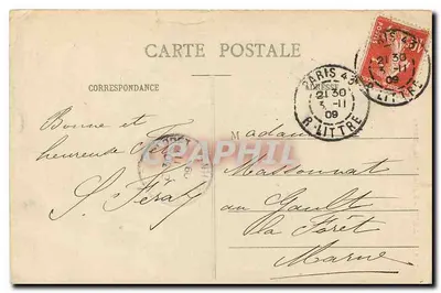 Paryż - Katedra Notre-Dame — widok fasady, 189. — wydawca nieznany — Rewers