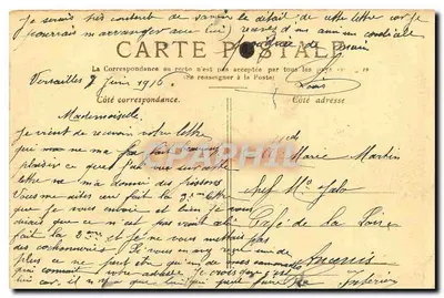 Paris — A Madeleine — Editor não identificado, número de série não visível — Verso