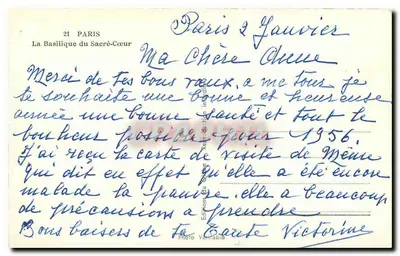 Paris / Basílica do Sagrado Coração — editor Photo Veritable, n° 21 — Verso