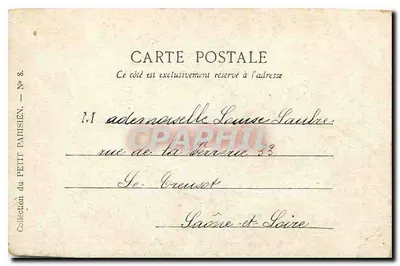 Paris — La Place de la Concorde — Collection du Petit Parisien, N° 8 — Rewers