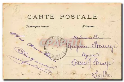 Paryż (8. arrondissement) — Ogólny widok Champs Élysées w kierunku placu Concordii — C. M. — Rewers