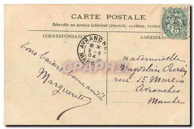 Paris — Pavilhão Colbert — editor desconhecido, n° 61 — Verso