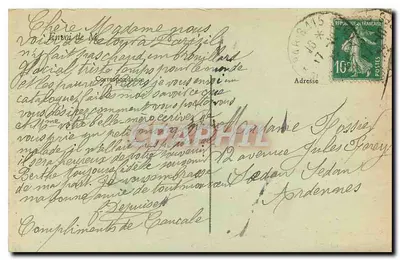 Jardín del Luxembourg - Fuente de Médicis — Grupo central 'Polifemo sorprendiendo a Acis y Galatea', de Ottin, 1852 — Reverso