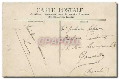 Paryż - Pomnik Gambetty — wydawca Staerck, Paryż — Rewers