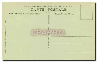 Hotel des Invalides — Cortile d'onore con statua di Napoleone di Seurre — Edizione della Société des Amis du Musée de l'Armée, Parigi — Verso