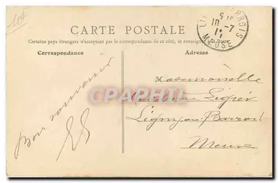 Paris - O Val-de-Grâce — editor B. F. Paris, n° 589 — Verso