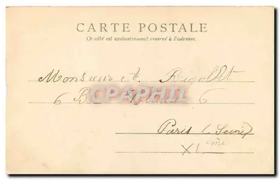 Buttes Chaumont, La Lanterne et le Pont suspendu — éditeur Paris 10693 — Verso