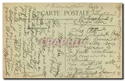 Paryż — Pomnik J.-J. Rousseau na Panteonie — C.M. 1566 — Rewers