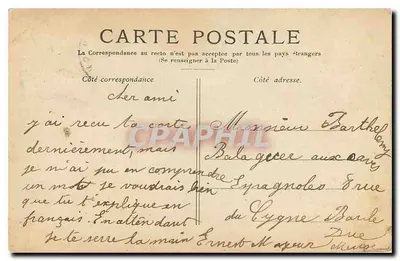 París — La Basílica de Montmartre — Editor desconocido, número de serie no visible — Reverso