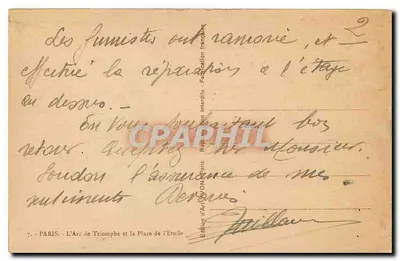 Arc de Triomphe — Paryż — Wydawnictwo Sztuki Lyon — Rewers