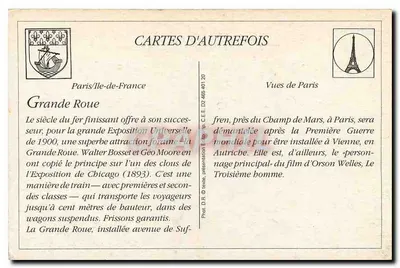 Paris - A Grande Roda — E.M. n°5064 — Verso