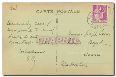 Paryż — Plac Konwergencji — L. Boisson, wydawca, n° 355 — Rewers