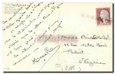 Notre-Dame van Parijs — uitzicht op de gevel en de klokkentoren — Édug Parijs n° 598 — Achterkant