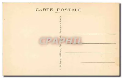 Paris - Sainte-Chapelle — Verleger L. Boisson, 50, rue du Temple — Rückseite