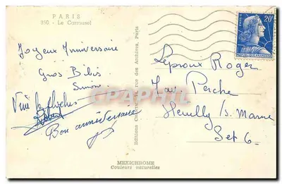Arc de Triomphe du Carrousel — Paryż — Wydawnictwo IRIS — Rewers
