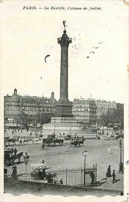 Paris — A Bastilha, Coluna de Julho.