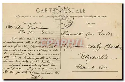 Paris - Grand Palais (von Pont Alexandre III aus gesehen) — Verlag nicht sichtbar, Seriennummer nicht lesbar — Rückseite