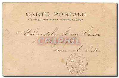 The bridge in Montceau Park — Paris — anonymous publisher, no. 46 — Back