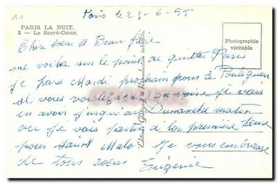 Paryż — Sacré-Cœur — Wydawnictwo Géligny, nr 3 — Rewers