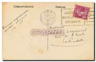 Paryż — Katedra Notre-Dame i Quais — LL — nr 349 — Rewers