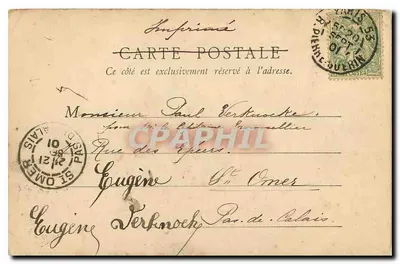 Arc de Triomphe — Paryż — B.F. Paris n°12 — Rewers