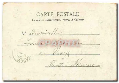 Paryż — Panthéon — wydawca Véhain, nr 6 — Rewers