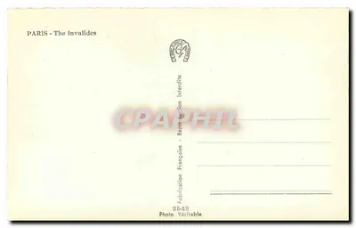 Paryż - Les Invalides — widok dachu — wydawca Georges, n° 3548 — Rewers