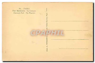 Parc Montsouris - De Waterval — Parijs, 94 — Achterkant