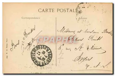Paris - Hotel dos Invalidos - Túmulo de Napoleão I — editor Fredland, n° 4034 — Verso