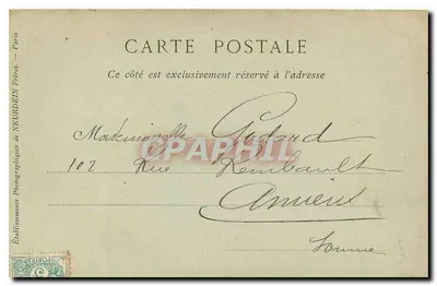 PARIS — Perspectiva do Boulevard Montmartre — Editor E. CoHo, n°56 — Verso