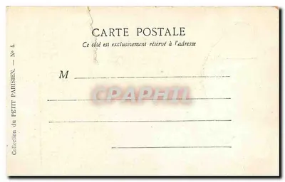 Cartolina d'epoca Parigi L'Arco di Trionfo — Verso
