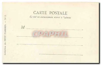 París — Grand Palais. Puerta principal (Champs-Élysées) — Colección del Petit Parisien, N° 2 — Reverso