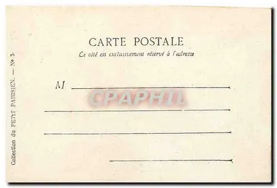 Parijs — Monument van Étienne Dolet — Collectie van het Petit Parisien, N° 3 — Achterkant