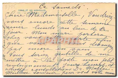 Wielki Pałac — Paryż — Wydawca Giry, nr 132 z serii 'Paryż i jego cuda' — Rewers
