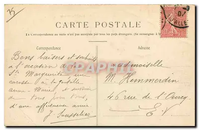 Sagrado Coração de Montmartre — Paris — editor desconhecido, n°19 — Verso