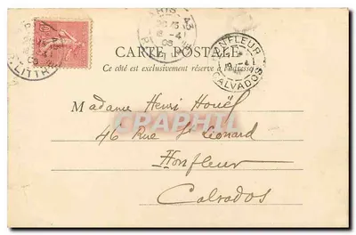 Paris — Lac du Bois de Boulogne — B.F., Paris, n°66 — Verso
