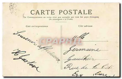 Paris — O Boulevard Montmartre — Editor não visível, número de série ilegível — Verso